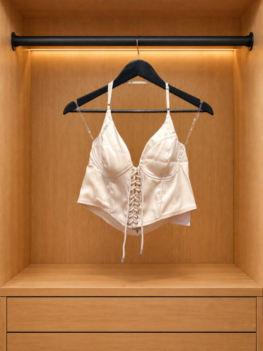 Superdown Skylar Lace Up Top
